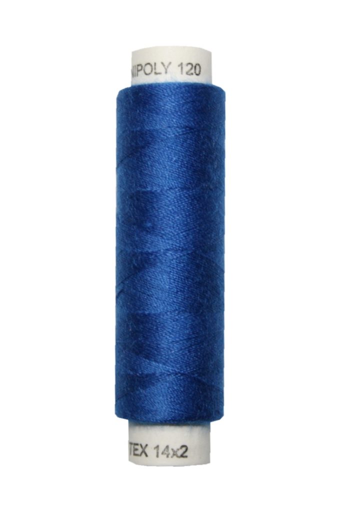 Nähmaschinen Nähgarn 100 m Polyester UNIPOLY 14x2 blau (0558)