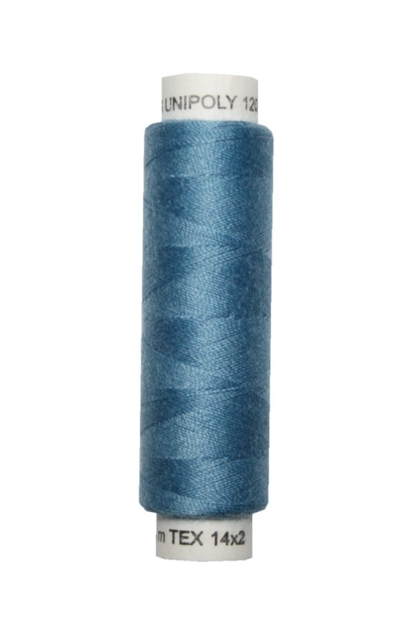 Nähmaschinen Nähgarn 100 m Polyester UNIPOLY 14x2 blau (0564)