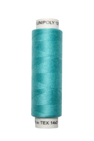 Nähmaschinen Nähgarn 100 m Polyester UNIPOLY 14x2 türkis (0654)