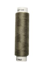 Nähmaschinen Nähgarn 100 m Polyester UNIPOLY 14x2 oliv (0686)