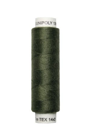 Nähmaschinen Nähgarn 100 m Polyester UNIPOLY 14x2 oliv (0687)