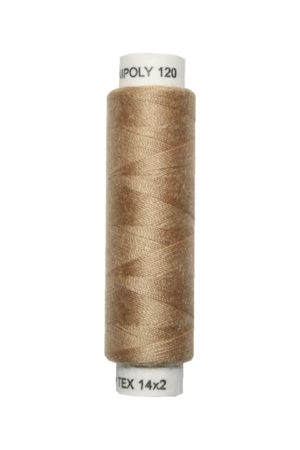 Nähmaschinen Nähgarn 100 m Polyester UNIPOLY 14x2 braun (0715)