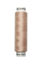 Nähmaschinen Nähgarn 100 m Polyester UNIPOLY 14x2 hellbraun (0721)