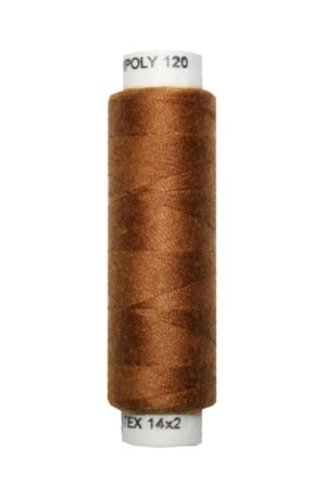 Nähmaschinen Nähgarn 100 m Polyester UNIPOLY 14x2 braun (0725)