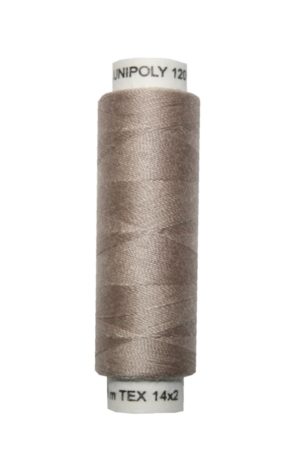 Nähmaschinen Nähgarn 100 m Polyester UNIPOLY 14x2 dunkelbeige (0744)