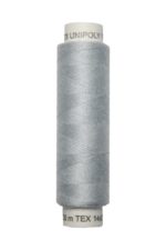 Nähmaschinen Nähgarn 100 m Polyester UNIPOLY 14x2 silbergrau (0850)
