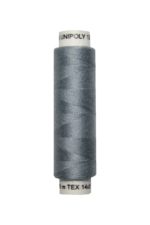 Nähmaschinen Nähgarn 100 m Polyester UNIPOLY 14x2 silbergrau (0852)