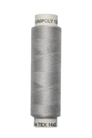 Nähmaschinen Nähgarn 100 m Polyester UNIPOLY 14x2 silbergrau (0881)