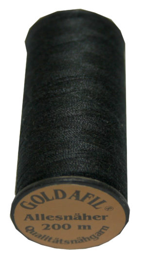 Nähmaschinen Nähgarn Polyester 40/2 schwarz 200m (1001)