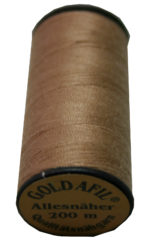 Nähmaschinen Nähgarn Polyester 40/2 dunkelbeige 200 m (1038)