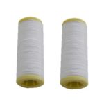 Nähmaschinen Nähgarn 200 m 2 Rollen je 100 m Polyester weiß (0004)