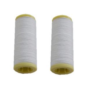 Nähmaschinen Nähgarn 200 m 2 Rollen je 100 m Polyester weiß (0004)