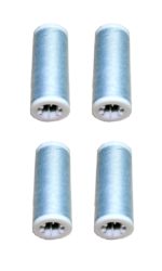 Nähmaschinen Nähgarn 400m 4 x 100m Polyester 40/2 silbergrau (1004)