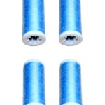 Nähmaschinen Nähgarn 400 m 4 x 100 m Polyester 40/2 blau bleu (1018)