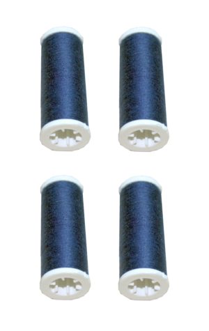 Nähmaschinen Nähgarn 400m 4 x 100m Polyester 40/2 blau dark (1027)