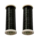 Nähmaschinen Garn transparent 2 Rollen je 50 m schwarz (9990)