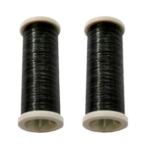 Nähmaschinen Garn transparent 2 Rollen je 50 m schwarz (9990)