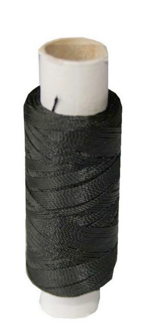 Sattlergarn Zwirn 14x2x3 Polyester 50m schwarz Ø 0,3mm (1001)