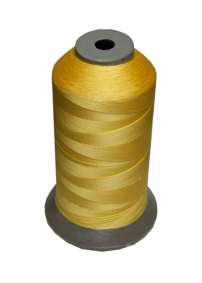 Sattlergarn Zwirn 14x2x3 Polyester 1000m gelb Ø 0,3mm 5101 