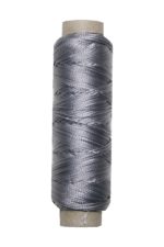 Sattlergarn Zwirn 14x2x3 Polyester 50 m silbergrau Ø 0,3mm (5065)