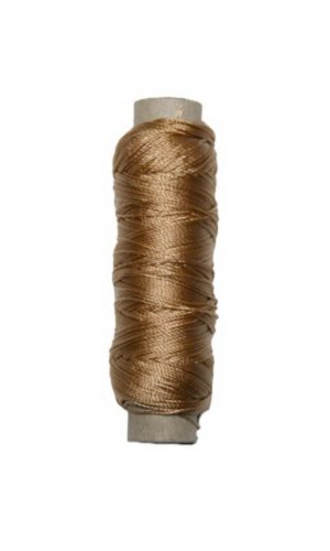 Sattlergarn Zwirn 14x2x3 Polyester 50 m beigebraun Ø 0,3mm (5089)