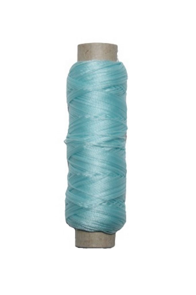 Sattlergarn Zwirn 14x2x3 Polyester 50 m hellblau Ø 0,3mm (5530)