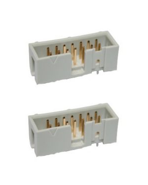 Wannenstecker 2x7Pin gerade zweireihig 2 Stück (0078)
