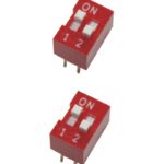 DIP-Schalter Wahlschalter Schalter 4pin 2xON-OFF 2 Stück (0005)