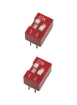 DIP-Schalter Wahlschalter Schalter 4pin 2xON-OFF 2 Stück (0005)
