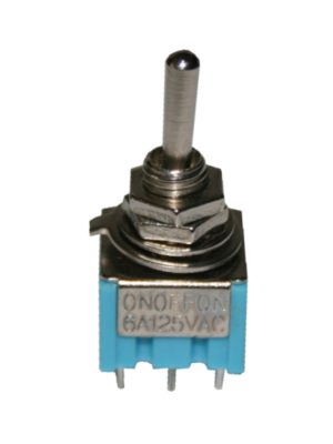 Mini Kippschalter Schalter 2xON-OFF-ON 6PIN AC 6A/125V (0037)