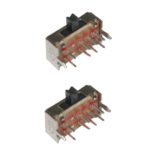 Mini Schiebeschalter Schalter SK23D07 8pin ON-ON-ON rechtwinklig 2 Stück (0043)