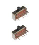 Mini Schiebeschalter Schalter SK23D07 8pin ON-ON-ON rechtwinklig 2 Stück (0043)