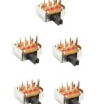 Mini Schiebeschalter Schalter SK22D07 6pin 2xON-ON rechtwinklig 5 Stück (0045)