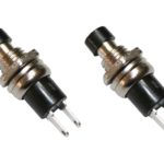 Miniatur-Taster Taster Minitaster Drucktaster 1xON-OFF schwarz 2 Stück (0058)