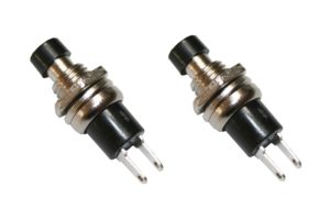 Miniatur-Taster Taster Minitaster Drucktaster 1xON-OFF schwarz 2 Stück (0058)