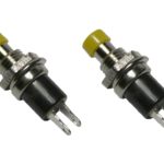 Miniatur-Taster Taster Minitaster Drucktaster 1xON-OFF gelb 2 Stück (0064)