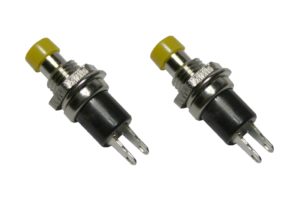 Miniatur-Taster Taster Minitaster Drucktaster 1xON-OFF gelb 2 Stück (0064)