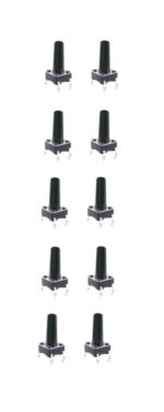 Minitaster Drucktaster Microtaster Taster 6x6x15mm ON-OFF 10 Stück (0080)