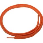 Schuhband Schnürsenkel 1 Paar Baumwolle 50 cm 5 mm flach orange (0006)