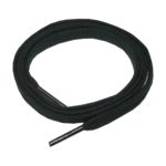 Schuhband Schnürsenkel 1 Paar Baumwolle 60 cm 7 mm flach schwarz (0015)
