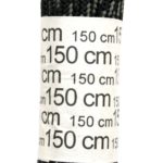Schuhband Schnürsenkel 1 Paar Polyester 150 cm rund schwarz / grün (0042)