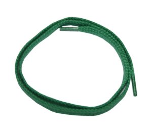 Schuhband Schnürsenkel 1 Paar Baumwolle 50cm flach grün (0107)