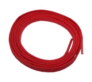 Schuhband Schnürsenkel 1 Paar Trekking Arbeitsschuhe 120cm flach rot (0126)