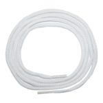 Schuhband Schnürsenkel 1 Paar Polyester 100cm rund weiß (10015)