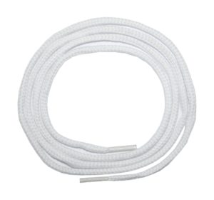 Schuhband Schnürsenkel 1 Paar Polyester 100cm rund weiß (10015)
