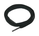 Schuhband Schnürsenkel Baumwolle 120cm 7mm flach schwarz (10020)