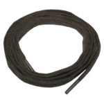 Schuhband Schnürsenkel 1 Paar Baumwolle 120cm 10mm flach braun (10021)