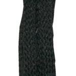 Schuhband Schnürsenkel 1 Paar Polyester 60cm 8mm flach schwarz (10027)