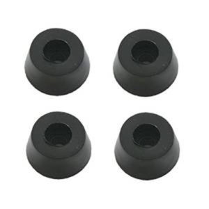 Gummifuss Gehäusefuss konisch 15x12mm 4 Stück schwarz (0174)