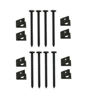 Blechschraube mit Klemm-Mutter 4x48 schwarz 8 Stück (0175)